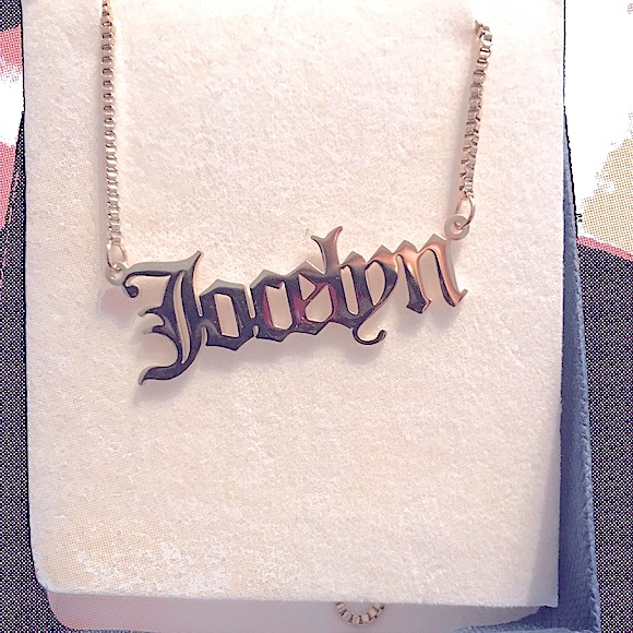 Jocelyn Custom Personalized Name Golden Necklace